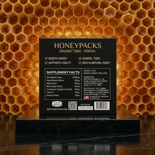 BLACK THAI HONEY (ROYAL BLACK THAI) – 10 Packs x 20 Grams Box