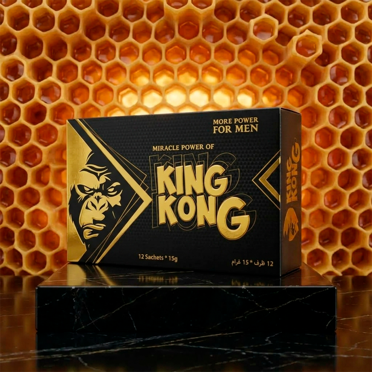 KING KONG HONEY – 12 Packs x 15 Grams Box