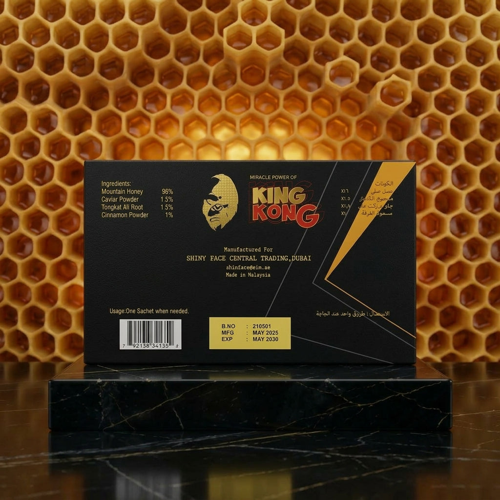 KING KONG HONEY – 12 Packs x 15 Grams Box