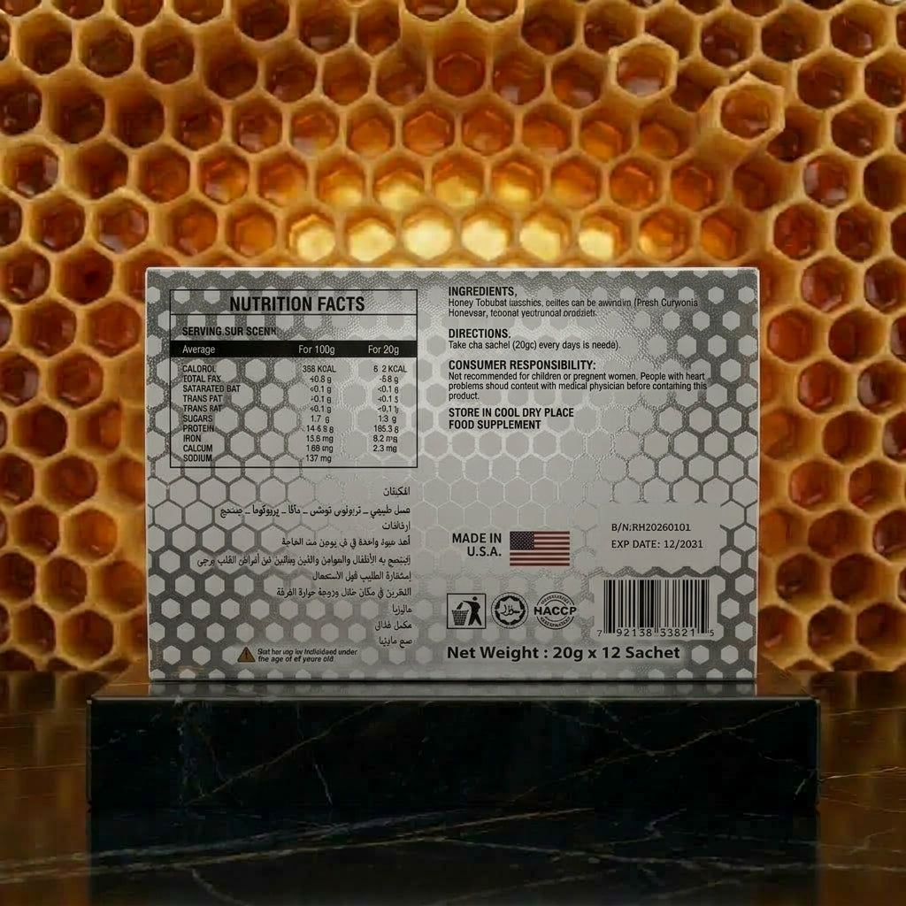 ROYAL HONEY VVIP PLATA – 12 Packs x 20 Grams