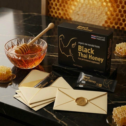 BLACK THAI HONEY (ROYAL BLACK THAI)   – 10 Packs x 20 Grams Box
