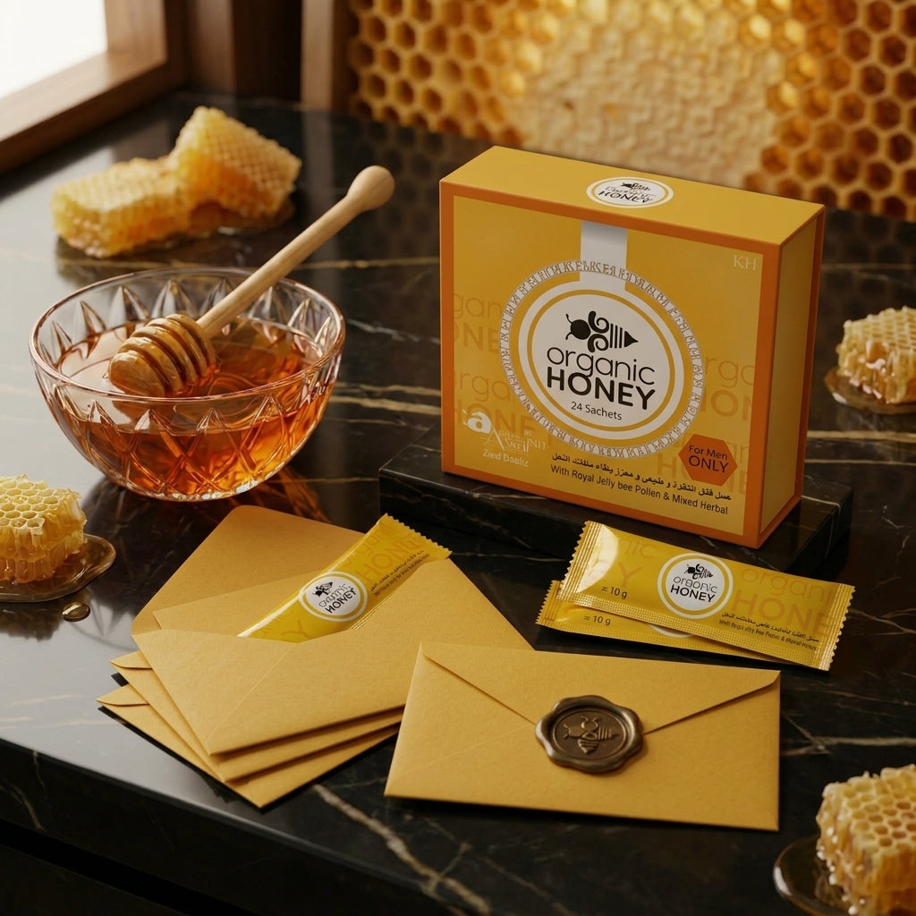 ORGANIC HONEY (ORGANIC NATURAL) – 12 Packs x 20 Grams Box