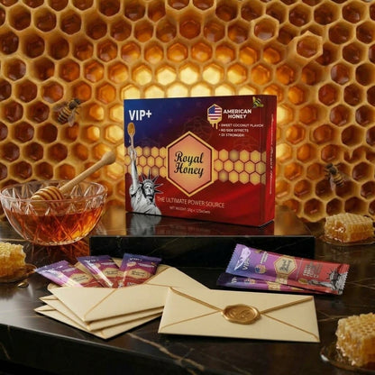 ROYAL HONEY AMERICAN (AMERICAN HONEY)   – 12 Packs x 20 Grams Box