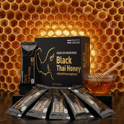 BLACK THAI HONEY (ROYAL BLACK THAI)   – 10 Packs x 20 Grams Box