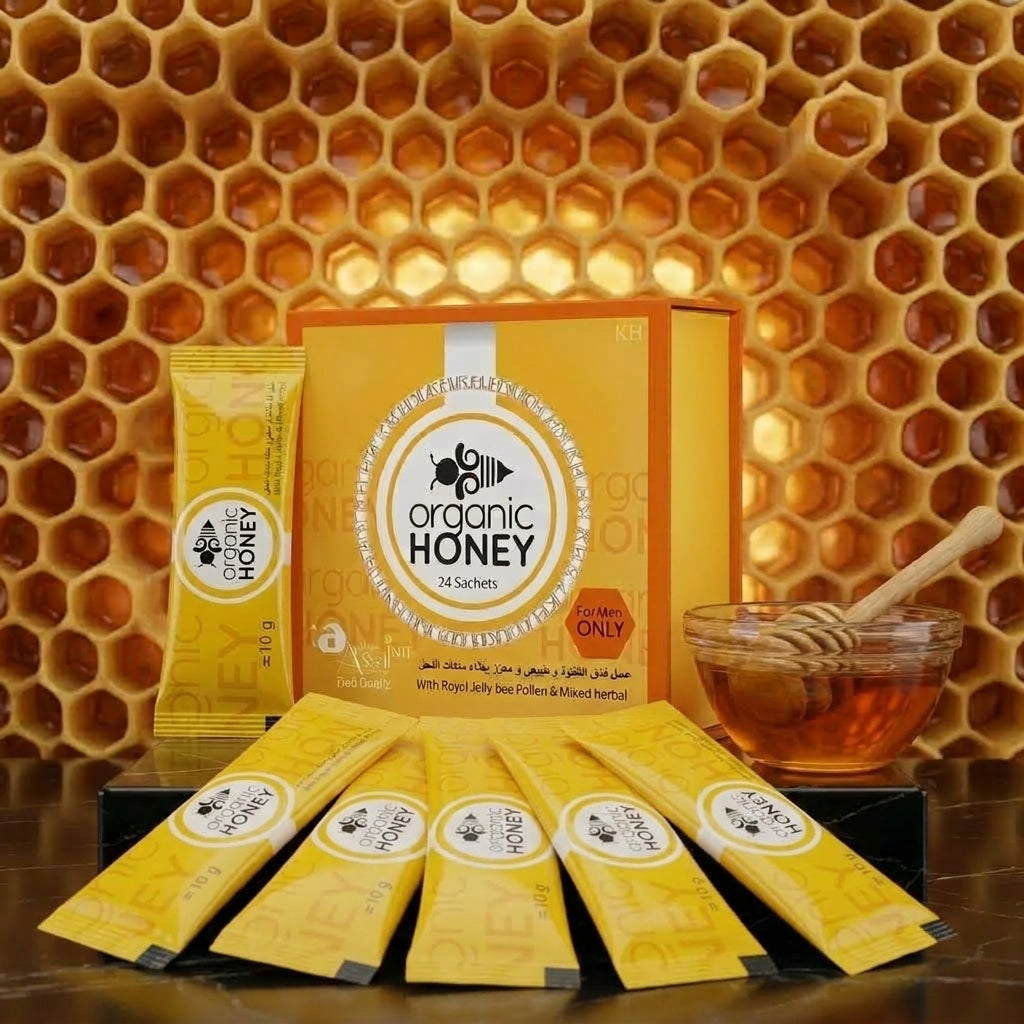ORGANIC HONEY (ORGANIC NATURAL) – 12 Packs x 20 Grams Box